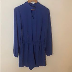 Lightweight blue romper with pockets